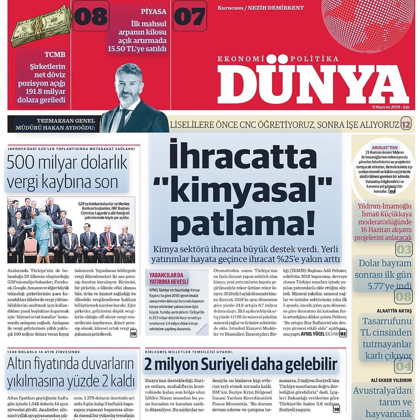 “İHRACATTA KİMYASAL PATLAMA”